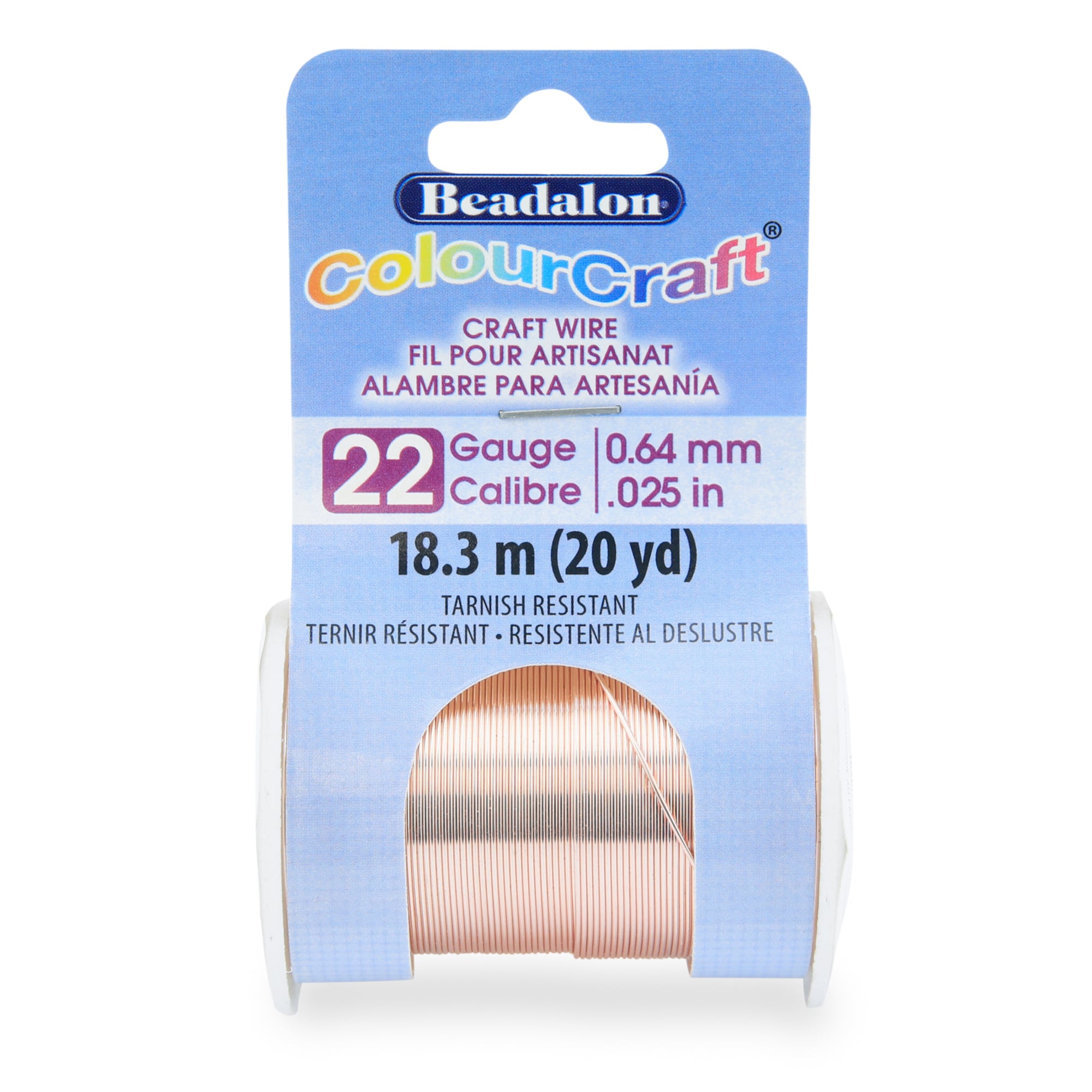 Beadalon® ColourCraft® Gauge Tarnish Resistant Rose Gold Silver Plated Wire